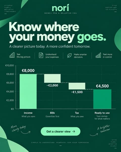Fictional Nori Finance creative